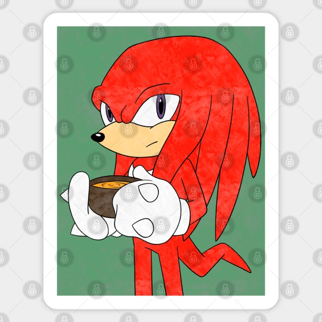 Knuckles' Pumpkin Soup Sticker by Firestorm Fox